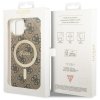 Guess GUHMP14SH4STW iPhone 14 / 15 / 136.1 brązowy/brown hardcase 4G MagSafe
